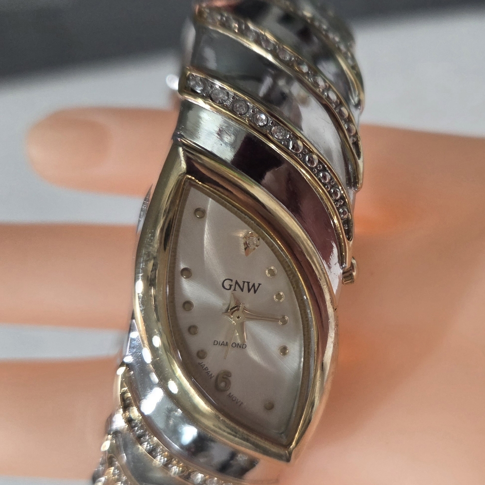 GNW Women's Two-Tone Diamond Accent Watch